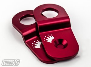 Subaru WRX STI Radiator Stay - Turbo XS - Billet Aluminum - Red - `15-`19 Subaru WRX STI Radiator Stay - Turbo XS - Billet Aluminum - Red - `15-`19